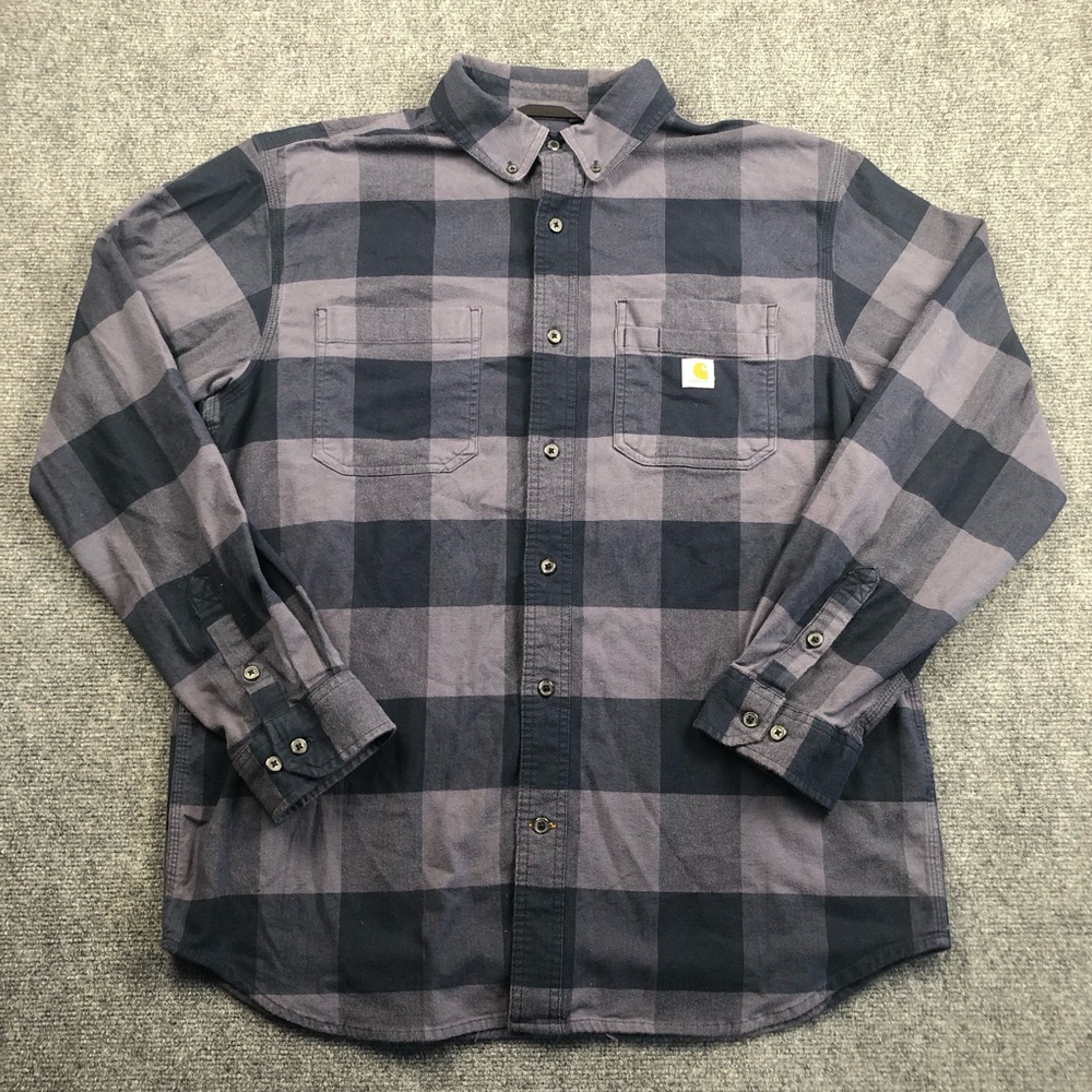 Carhartt Men’s Rugged Flex Relaxed Fit Midweight Flannel Long Sleeve Shirt